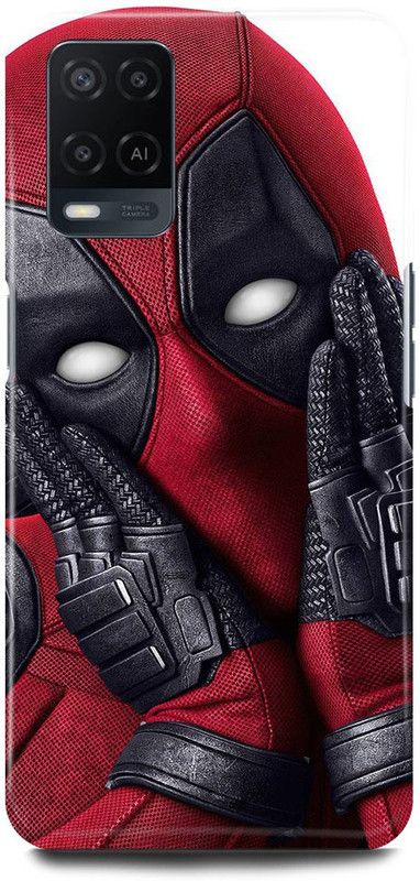 FRONK Back Cover for OPPO A54, CPH2239, DEADPOOL, MARVEL, SUPER, HERO  (Red, Hard Case, Pack of: 1)