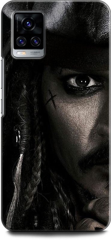 KEYCENT Back Cover for Vivo V20, V2025 CAPTAIN JACK SPARROW, PIRATES OF THE CARIBBEAN, JOHNY DEPP  (Multicolor, Pack of: 1)