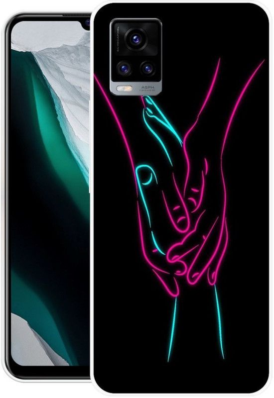 PRINTGARD Back Cover for Vivo V20 2021  (Multicolor, Grip Case, Silicon, Pack of: 1)