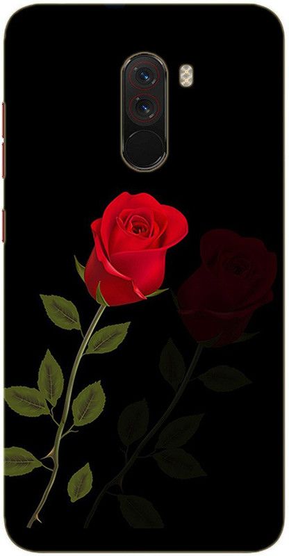 METOO Back Cover for Redmi Poco F1, Flower Design Printed Back Cover Print : 135  (Multicolor, Dual Protection, Silicon, Pack of: 1)