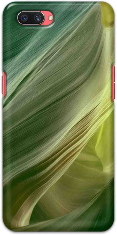 NDCOM Back Cover for OPPO A3s Green Printed  (Multicolor, Hard Case, Pack of: 1)