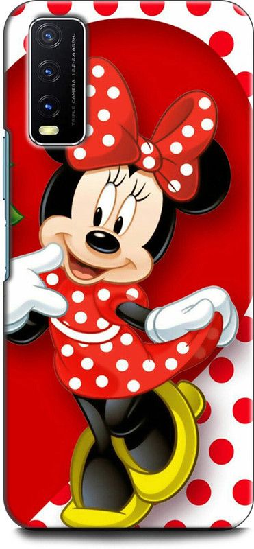 Dronk Back Cover for Vivo Y20G, V2037 MICKEY MOUSE, MINNIE MOUSE, CARTOON, FUNNY, CUTE, LOVE, DISNEY  (Multicolor, Dual Protection, Pack of: 1)