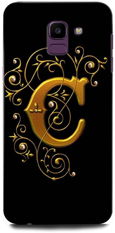 ORBIQE Back Cover for Samsung Galaxy J6  (Black, Gold, Hard Case, Pack of: 1)