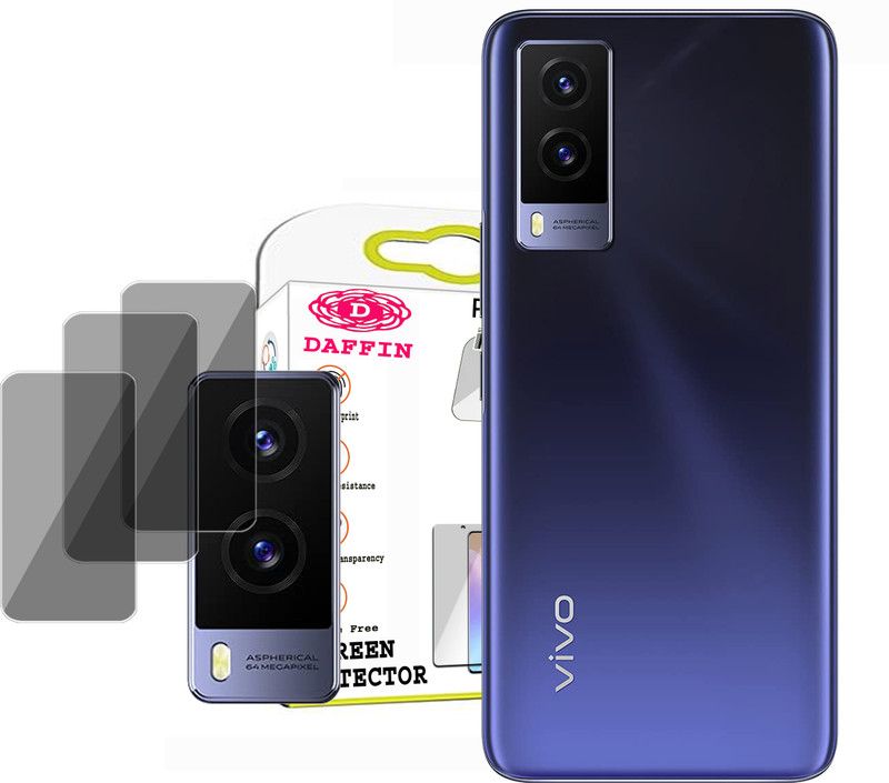 Daffin Back Camera Lens Glass Protector for Vivo V21E 5G  (Pack of: 3)
