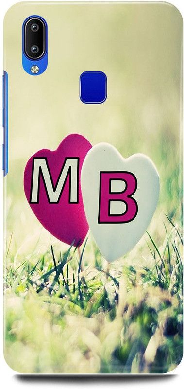 JUGGA Back Cover for Vivo Y95, 1807, M LOVES B NAME,M NAME, B LETTER, ALPHABET,M LOVE B NAME  (Green, Hard Case, Pack of: 1)