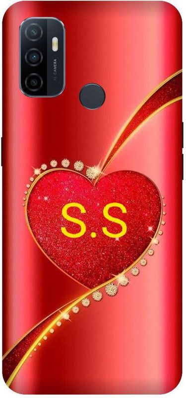 VS PRINT LINK Back Cover for OPPO A33 \ CPH2137 \ SS, S LOVES S, SS NAME, SS Love Printed  (Red, Hard Case, Pack of: 1)