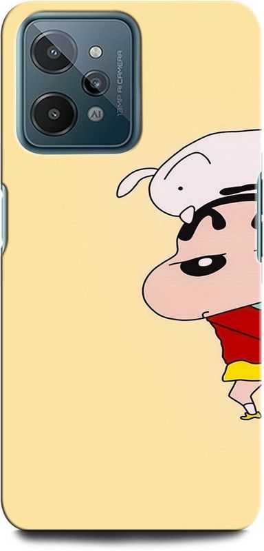 INTELLIZE Back Cover for Realme C31 SHINCHAN, CARTOON. FUNNY, CUTE, SHINCHAN  (Multicolor, Hard Case, Pack of: 1)