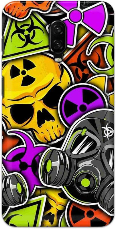 NDCOM Back Cover for One Plus 6t Graffiti illustration Printed  (Multicolor, Hard Case, Pack of: 1)
