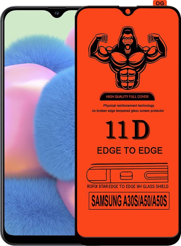 HQ Protection Edge To Edge Tempered Glass for SAMSUNG GALAXY A30S  (Pack of 1)
