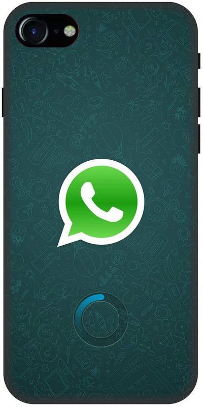 UMPRINT Back Cover for Apple Iphone 7 Whatsaap Searching Social Media Printed Back Cover  (Multicolor, Hard Case, Pack of: 1)