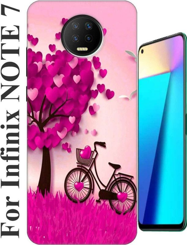 stroxy Back Cover for Infinix Note 7 2515  (Blue, Flexible, Silicon, Pack of: 1)