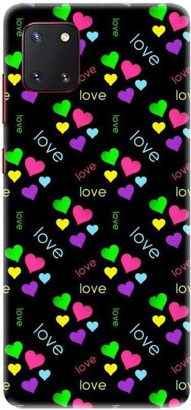 PNBEE Back Cover for Samsung Galaxy Note10 Lite, SM-N770 - LOVE Print Case Cover  (Multicolor, Hard Case, Pack of: 1)