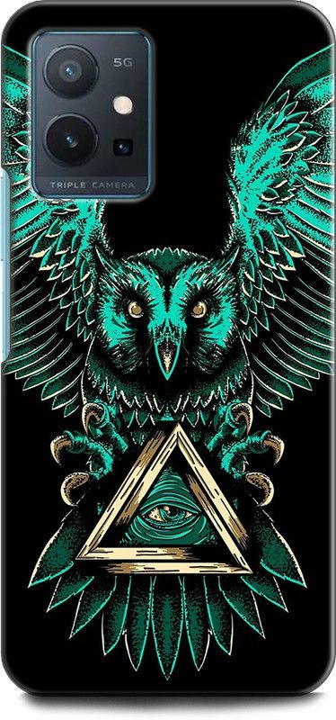 Wall Art Back Cover for Vivo T1 (5G) OWL, FUNNY OWL, NIGHT WATCH, ABEJ, BEOGRAD, TRIPPY  (Multicolor, Dual Protection, Pack of: 1)