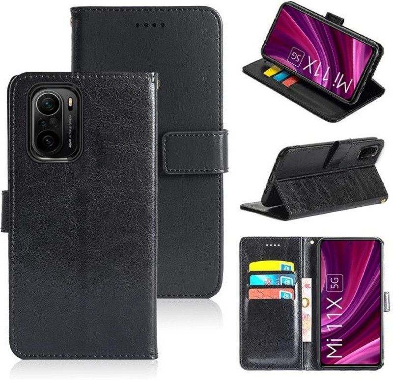 Frazil Flip Cover for Mi 11X 5G, Mi 11X Pro 5G  (Black, Dual Protection)
