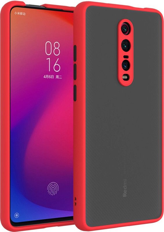 AOnes Back Cover for Mi K20 Pro  (Red, Cases with Holder, Pack of: 1)