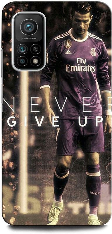 ORBIQE Back Cover for Mi 10T MZB07ZAIN CRISTIANO RONALDO, RONALDO 7, CR, 7, FOOTBALL, SPORTS, REAL MADRID  (Multicolor, Hard Case, Pack of: 1)