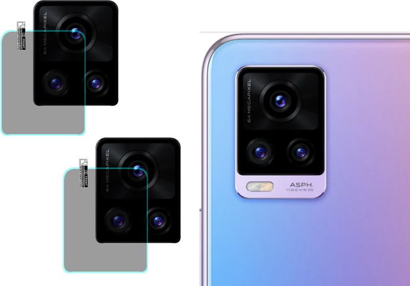 ERRORIST Back Camera Lens Glass Protector for VIVO V20  (Pack of: 2)