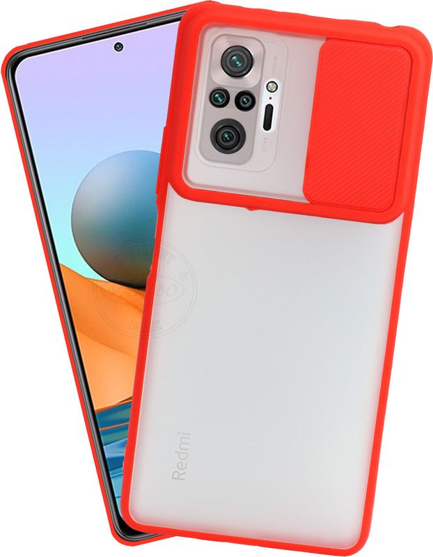 VAKIBO Back Cover for MI Redmi Note 10 Pro, Redmi Note 10 Pro  (Red, Grip Case, Pack of: 1)