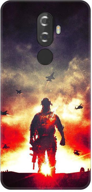 Smutty Back Cover for Lenovo K8 Plus - Soldier Print  (Multicolor, Hard Case, Pack of: 1)