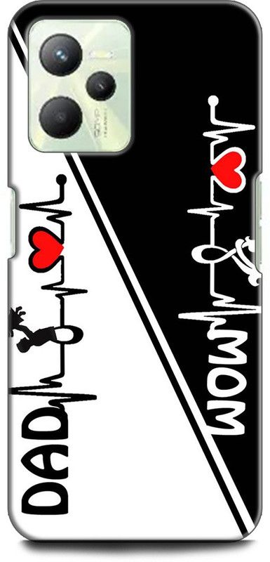 INDICRAFT Back Cover for Realme C35, RMX3511 MOM, DAD, MOTHER, MAA, FATHER, LIFE LINE MOM DAD  (Multicolor, Shock Proof, Pack of: 1)