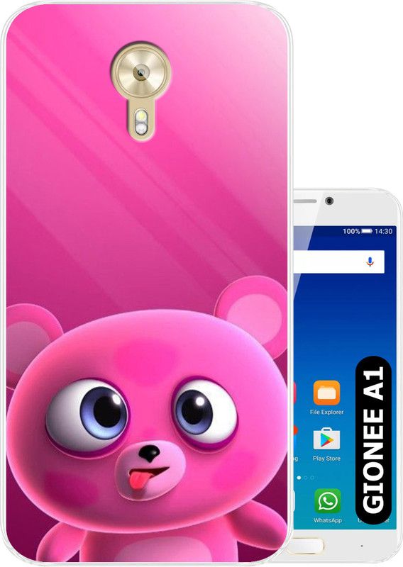 Hostprint Back Cover for Gionee A1  (Pink, Flexible, Silicon, Pack of: 1)
