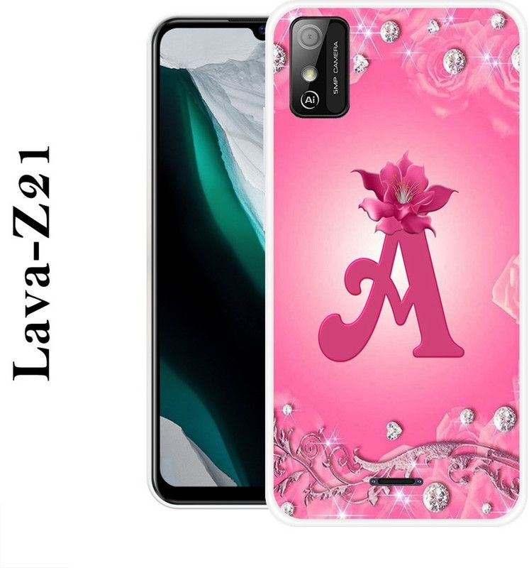INDIALAND Back Cover for Lava Z21  (Pink, Grip Case, Silicon)