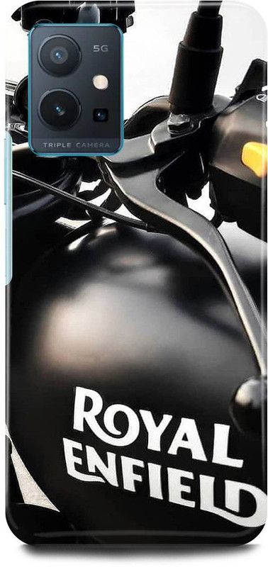 FIKORA Back Cover for OPPO K10, CPH2373, ROYAL, ENFIELD, SPORTS, BIKE, LOVER  (Black, Hard Case, Pack of: 1)