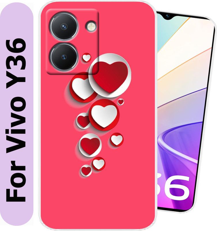 Unitrend Back Cover for Vivo Y36  (Multicolor, Grip Case, Silicon, Pack of: 1)