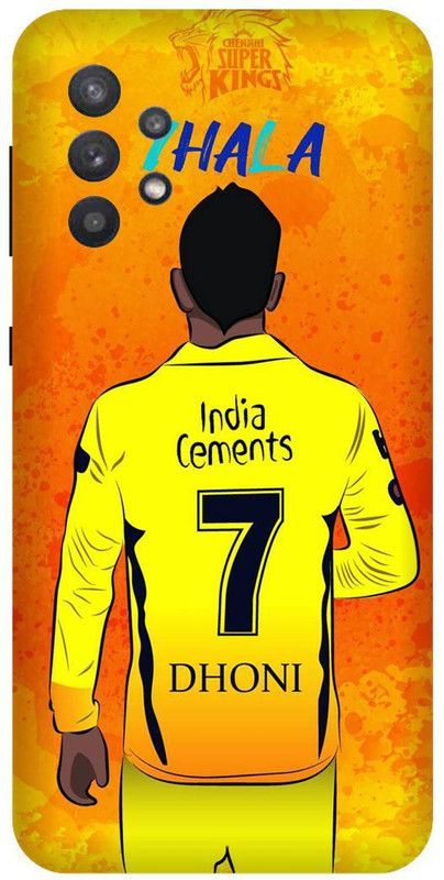 itrusto Back Cover for SAMSUNG Galaxy A32 , SAMSUNG Galaxy A32 Dhoni BACK COVER  (Multicolor, Hard Case)