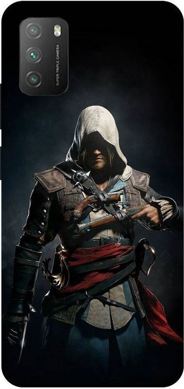 URCHIN Back Cover for Poco M3 Assassins creed, Assassin creed game, warrior, Game  (Multicolor, Shock Proof, Pack of: 1)