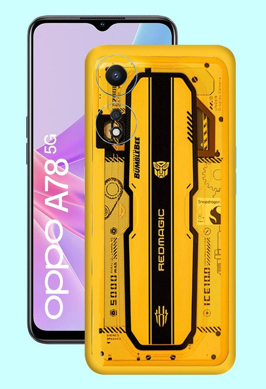 WeCre8 Skin's Ophapo A78 5G Mobile Skin  (Yellow Red Magic Multicolor Mobile Skin)