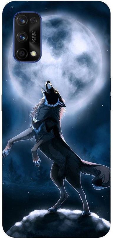 URCHIN Back Cover for Narzo 20Pro Wolf, Wolf Moon, Moon, Animal, Dark  (Multicolor, Shock Proof, Pack of: 1)