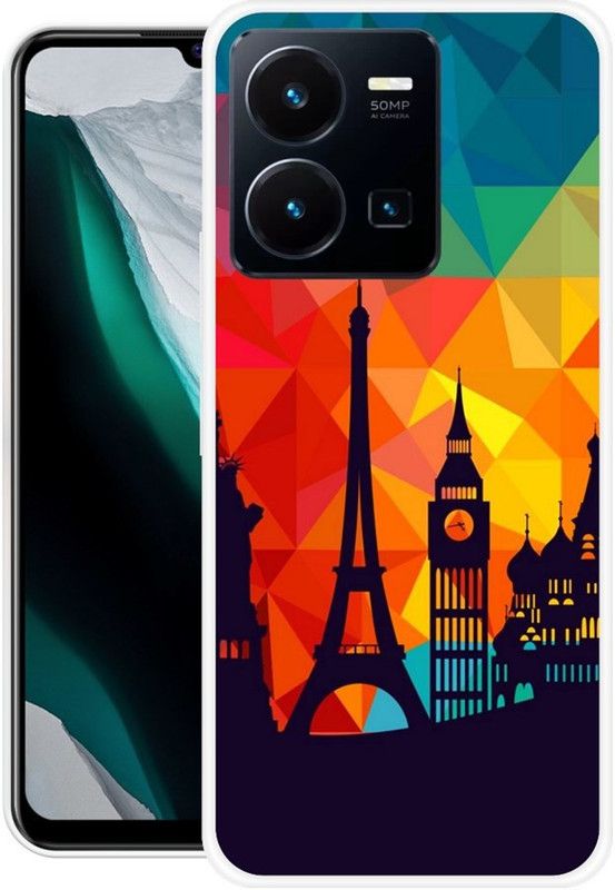 Xellom Back Cover for Vivo Y35 (5G)  (Multicolor, Silicon)
