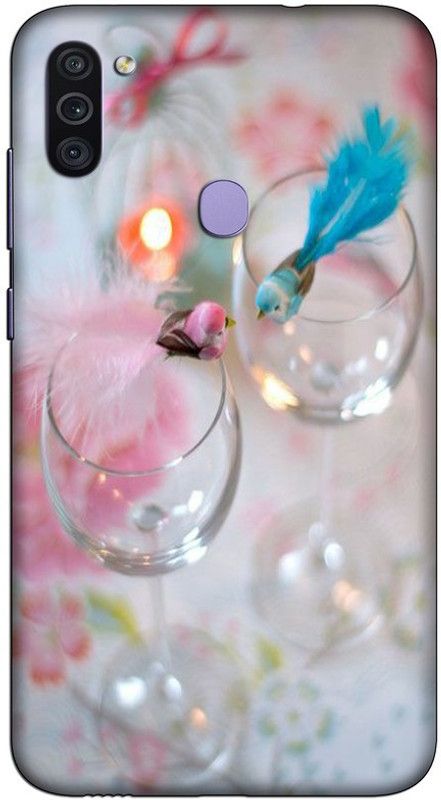 CROKIAN Back Cover for Samsung Galaxy M11 design Back Cover  (Multicolor, Hard Case, Pack of: 1)