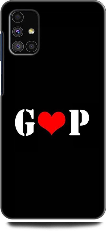 Afterglow Back Cover for SAMSUNG Galaxy M31s G P, G LOVES P, NAME, LETTER, ALPHABET, GP LOVE, HART  (Multicolor, Shock Proof, Pack of: 1)