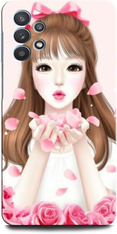 GRAFIQE Back Cover for SAMSUNG Galaxy M32 5G GIRL BOY LOVE, ANIME, SWEET COUPLE, TOGETHER, HEART , FLOWER  (Multicolor, Shock Proof, Pack of: 1)