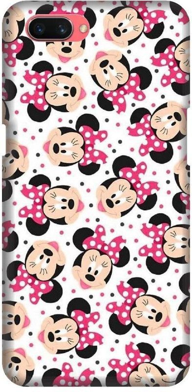 URCHIN Back Cover for Oppo A3s minnie mouse, mickey mouse, cartoon, funny, cute, love, Disney  (Multicolor, Shock Proof, Pack of: 1)
