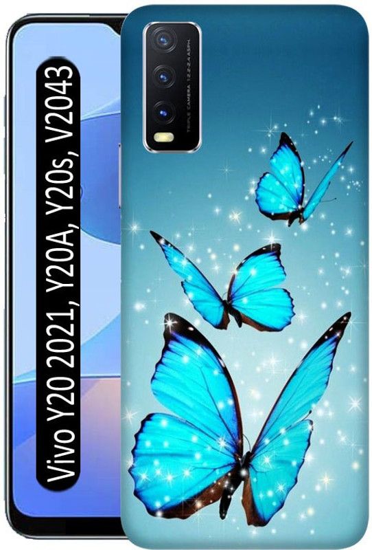 Bingal Back Cover for Vivo Y20A, Vivo Y20s,  (Blue, Pack of: 1)