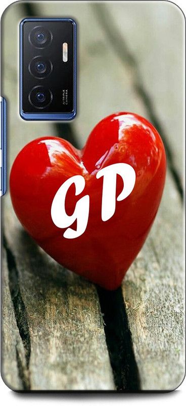 INDICRAFT Back Cover for Vivo V23e, V2126 5G G P, G LOVES P, NAME, ALPHABET, GP LOVE, HART, BLUE  (Multicolor, Shock Proof, Pack of: 1)