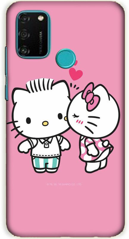 iprinto Back Cover for Honor 9A Hello Kitty Back Cover  (Multicolor, Hard Case)