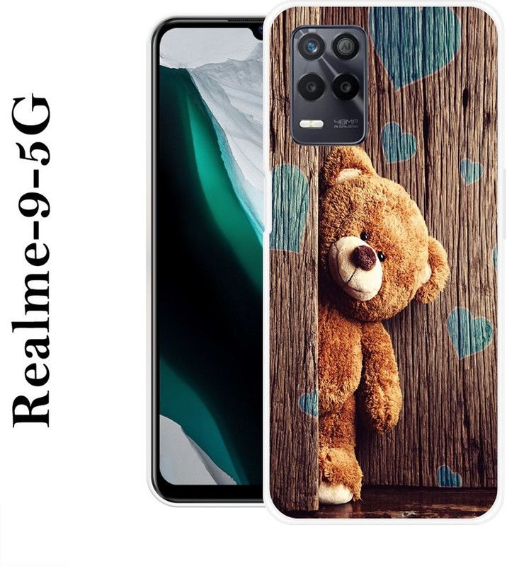 JATLAND Back Cover for Realme 9 5G  (Brown, Silicon)