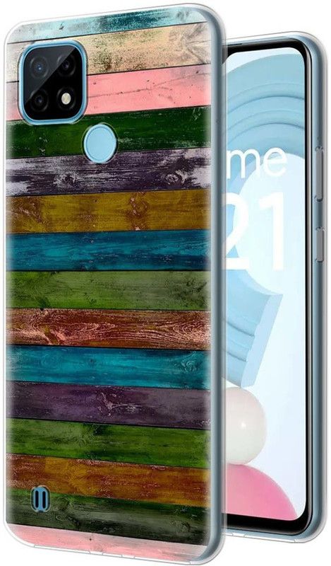 Cover Bazaar Back Cover for realme C21  (Multicolor, Grip Case, Silicon)