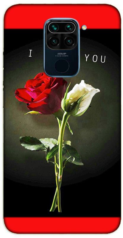 iprinto Back Cover for Mi Redmi Note 9 I Love You Love Back Cover  (Red, Hard Case, Pack of: 1)