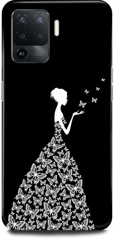JUGGA Back Cover for OPPO F19 Pro, GIRL, ANIME, BTS, LOVELY GIRL, CARTOON, CUTE GIRL, DOLL  (Black, Hard Case, Pack of: 1)