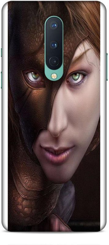 Keviv Back Cover for OnePlus 8  (Brown, 3D Case, Pack of: 1)