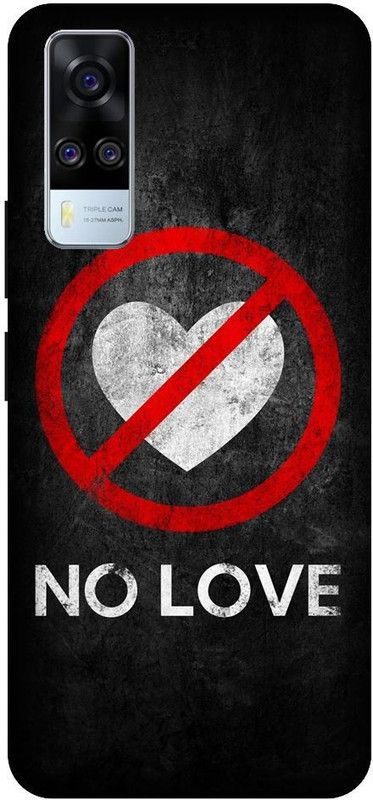 URCHIN Back Cover for Vivo Y51A No Love, Breakup, Heartbroken, fake Love, Hate love  (Multicolor, Shock Proof, Pack of: 1)