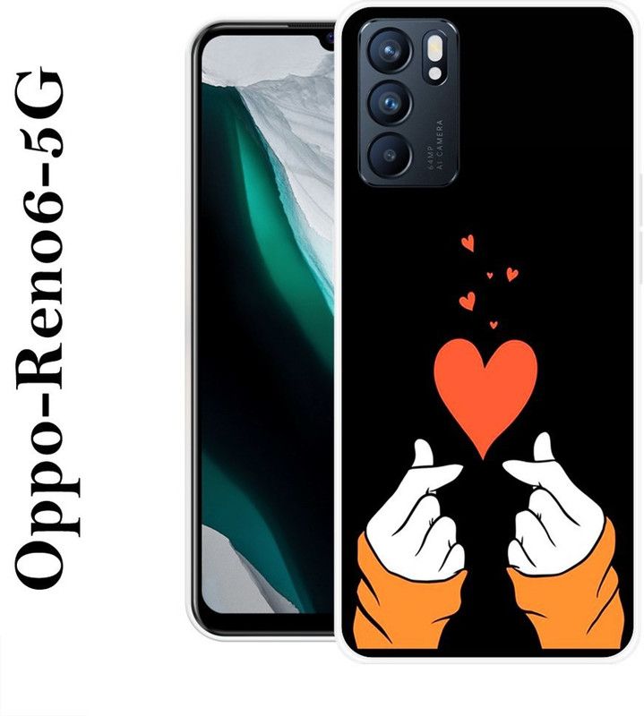 SIMAWAT Back Cover for Oppo Reno6 5G  (Multicolor, Grip Case, Silicon)