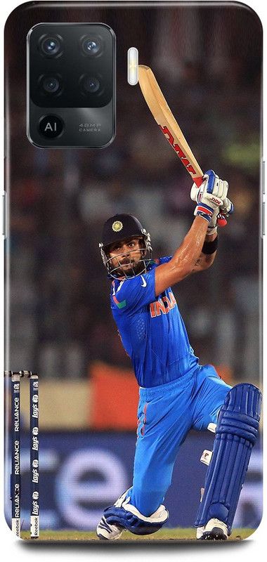JUGGA Back Cover for OPPO F19 Pro, VIRAT,KOHLI, INDIAN, PLAYER, RCB  (Blue, Hard Case, Pack of: 1)