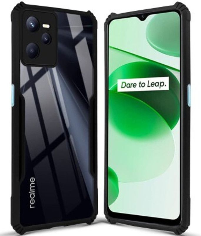 Kglking Back Cover for Realme C35  (Black, Grip Case, Pack of: 1)