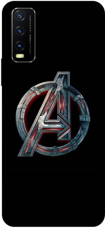 URCHIN Back Cover for Vivo Y12S Avengers Logo, Avengers, Avengers Logo, Avengers Sign, Marvel, Avenger, Comic  (Multicolor, Shock Proof)